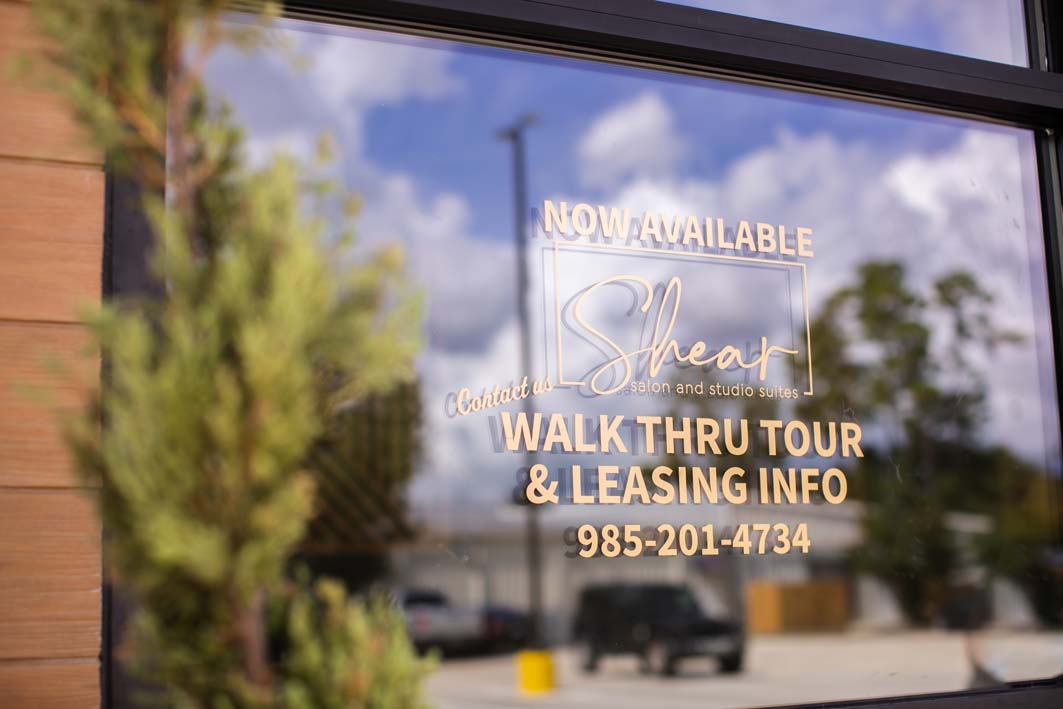 Shear Salon storefront – walk thru tour and leasing info